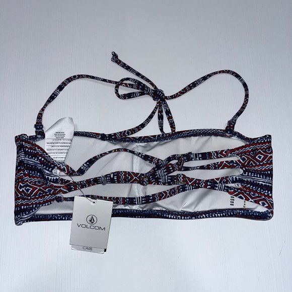 Volcom Women's Bikini Top Rad Rad Red Medium NWT - Picture 3 of 5